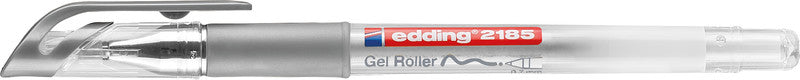 Edding Cristall Jelly 2185 Gelschreiber, Kappe – silber, Spitze 0,7 mm, schnelltrocknend, metallic, 1 Stk.