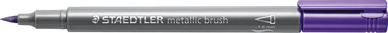 Staedtler Pinselstift – metallic, farbig sortiert, 10er-Pack, Pinselspitze, leicht abwischbar