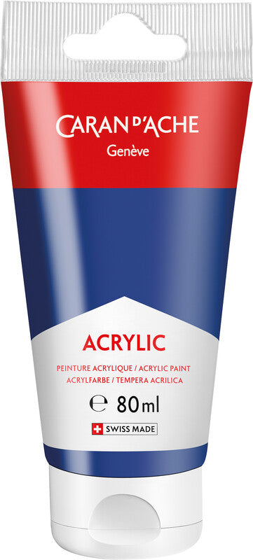Caran d-Ache Caran d'Ache Acrylfarbe – Nachtblau – 80 ml (Tube) – für Leinwand, Papier, Holz