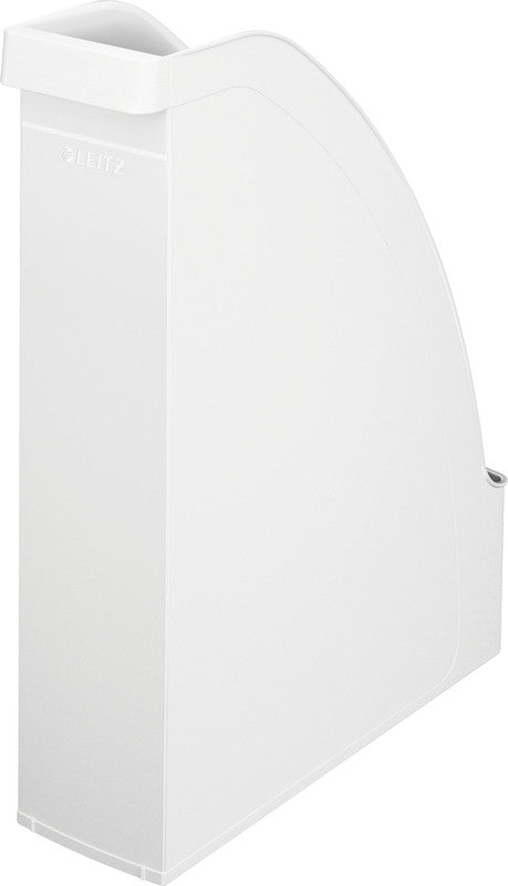 Leitz Stehsammler – Kunststoff, ohne Beschriftungsfeld, weiss, 278×78×308 mm