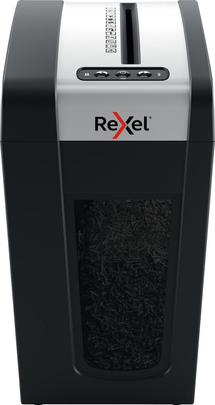 Rexel Secure MC6-SL Slimline – Aktenvernichter, DIN P-5, Mikroschnitt 2 × 15 mm, 6 Blatt, 18 l, A4