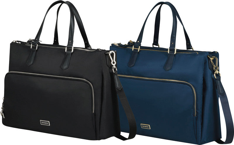 Samsonite Karissa BIZ 2.0 Notebook-Tasche – 17 l, USB-Port, Aufsteckfunktion, Nylon, Blau
