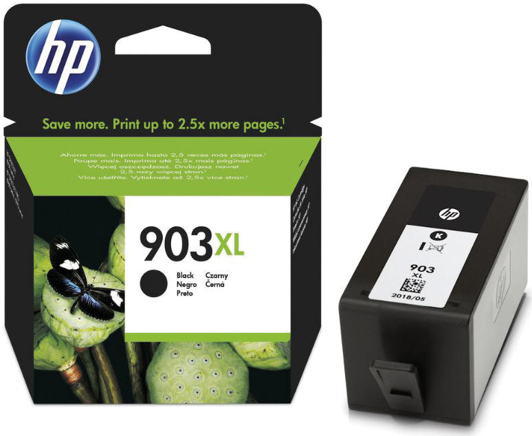 HP Tintenpatrone 903XL, Schwarz, XL – für Tintenstrahldrucker und Multifunktionsgeräte
