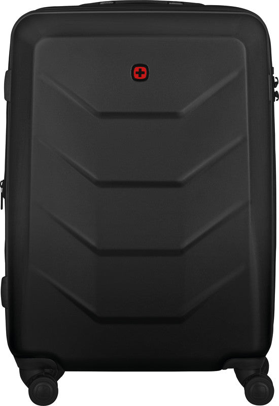 Wenger/SwissGear Wenger Handgepäck-Trolley Prymo – 59 l, Hartschale PC/ABS, 4 Doppelrollen, mit TSA, Schwarz, 45 × 65 × 26 cm