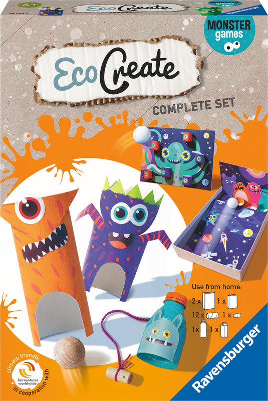 Ravensburger Bastelset Upcycling Monster Games – ab 6 Jahren