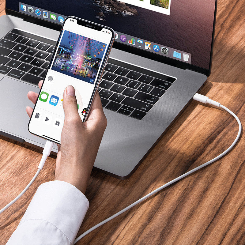 Baseus USB-Kabel, Lightning zu USB-C, 1,2 m, USB 2.0, Ladekabel, für Apple Geräte mit Lightning-Anschluss