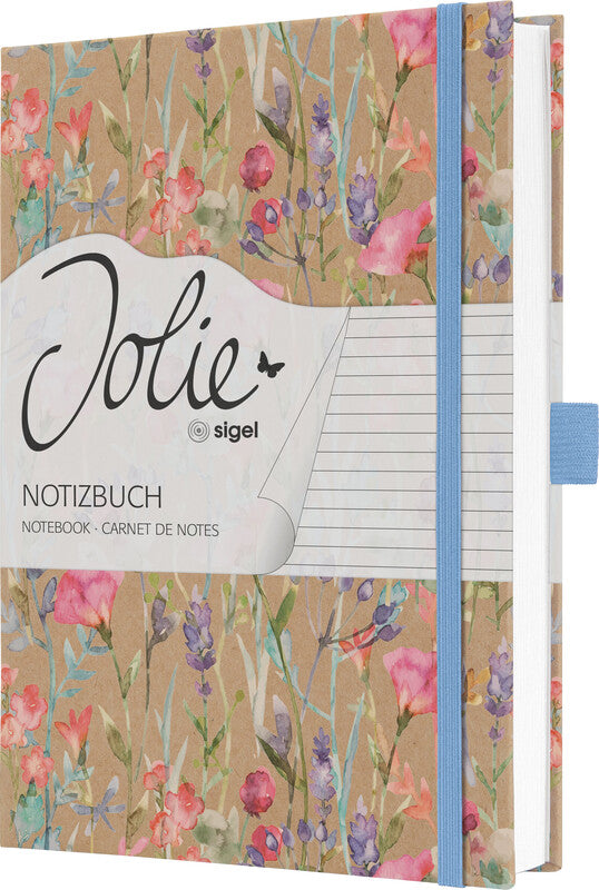 Sigel Notizbuch A5, liniert, Fadenheftung, Hardcover, 192 Seiten, 100 g/m² – mehrfarbig