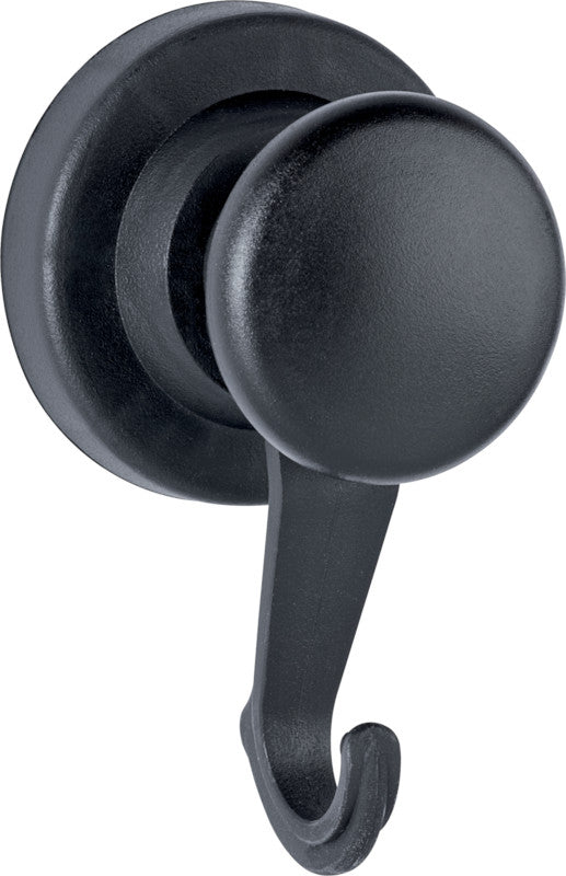 MAUL Magnet mit Karussell-Haken – ABS-Kunststoff, schwarz – 1er-Pack