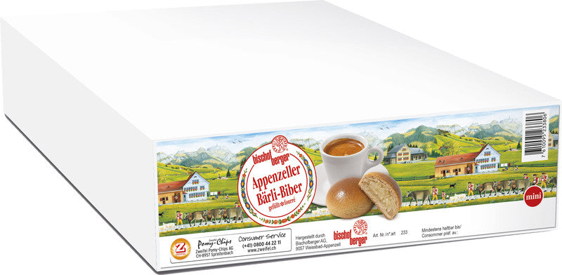 Bischofberger Appenzeller Bärli-Biberli – Gebäck, Mandelfüllung, 160 × 7 g (1,12 kg)