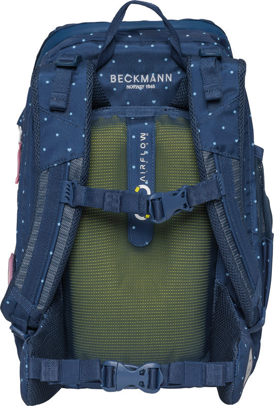 Beckmann Schulrucksack Active Air Flx – Pet Friends Blue – recycelter Bestandteil (GRS)