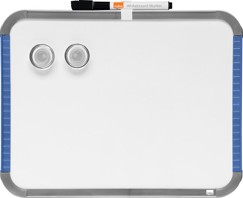 Nobo Whiteboard – 22 × 28 cm, magnetisch, Kunststoffrahmen, Wandmontage, inkl. Montagesatz