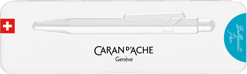 Caran d-Ache Kugelschreiber – türkisblau, Aluminium
