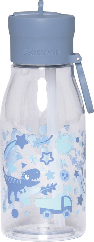 Beckmann Trinkflasche – 4 dl – Kunststoff, Druckverschluss, auslaufsicher, BPA-frei – Blau