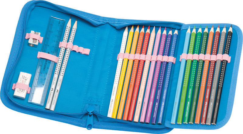 Funki Slim-Bag Etui mit 2 Klappen, gefüllt, 24-teilig – Hawaii – Kunststoff – 23,0 × 14,0 × 4,0 cm