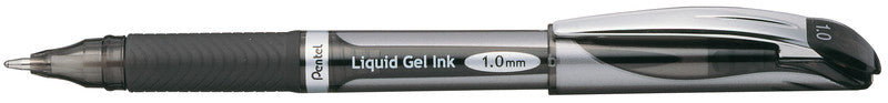 Pentel EnerGel Xm Gelschreiber – schwarz, 1 mm, schnelltrocknend, Kappe, nachfüllbar
