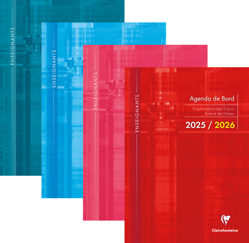 Clairefontaine Wochenplaner – 1 Woche/2 Seiten, geheftet, A4, Aug–Jul, 2025/2026, sortiert, PEFC