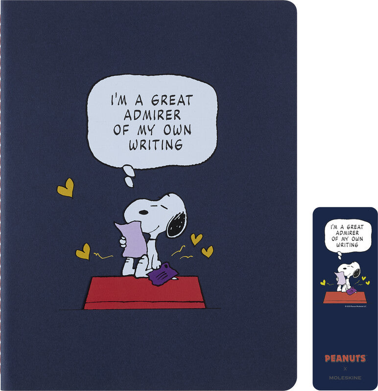 Moleskine Notizheft Limited Edition PEANUTS, 190 × 250 mm, liniert, Fadenheftung, 70 g/m² – sortiert