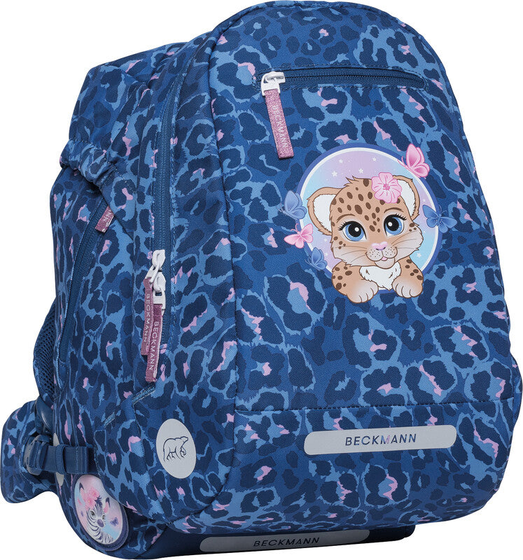 Beckmann Schulrucksack Classic – Cheetah – aus recyceltem PET
