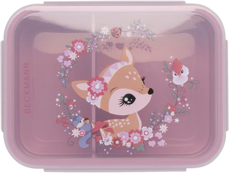 Beckmann Lunchbox – 1,7 l – auslaufsicher, mit Innenteiler, spülmaschinenfest – mehrfarbig – 18,7 × 14 × 7 cm