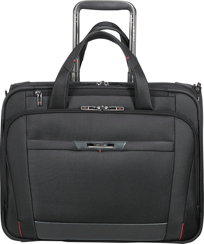 Samsonite Pro-DLX 5 Notebook-Trolley – 34,5 l, RFID-Fach, Aufsteckfunktion, Nylon, Schwarz