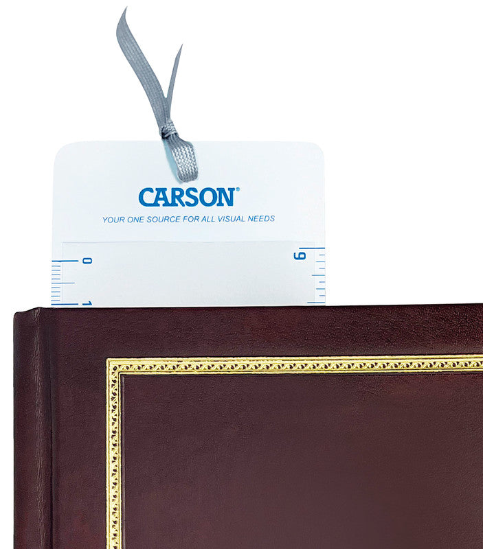 Carson MagniMark – Lesezeichen-Lupe (Fresnel) – 3×, mit cm- und Zollmarkierungen