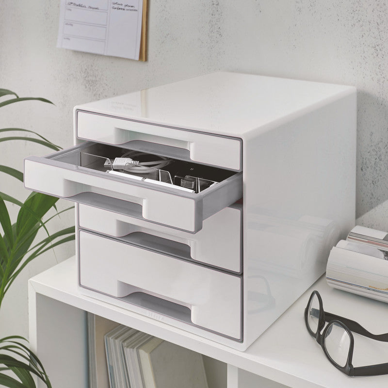 Leitz WOW Cube Aufbewahrungsbox – weiss, Kunststoff (PS)