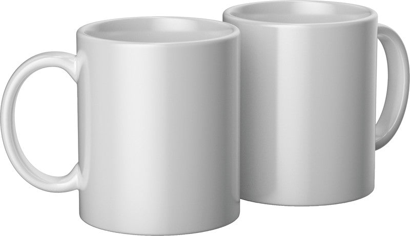 Cricut Tasse – 0,35 l, Keramik, weiss, sublimationsfähig, für Cricut Tassenpresse, 2 Stück