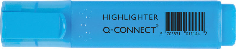 Q-CONNECT Economy Textmarker Blau – Keilspitze, 1–5 mm