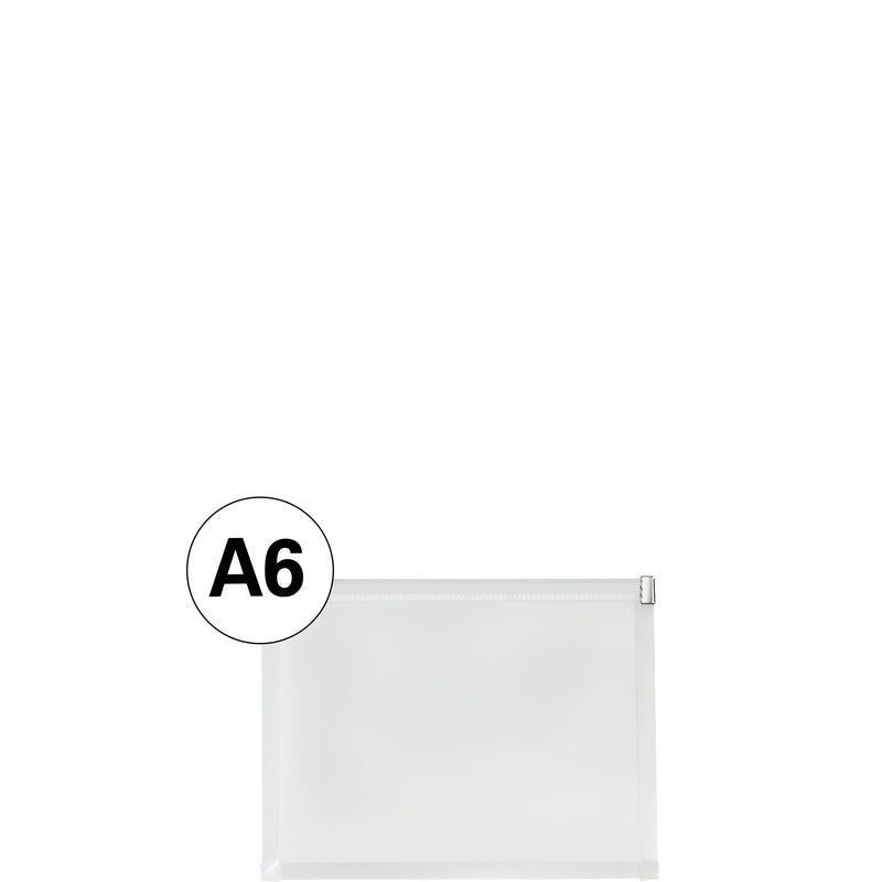 Kolma Sammelmappe, für A6, Kunststoff, transparent, mit Zippverschluss