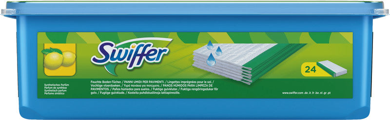 Swiffer Feuchttücher – für harte Böden, blau, 24 Stk.