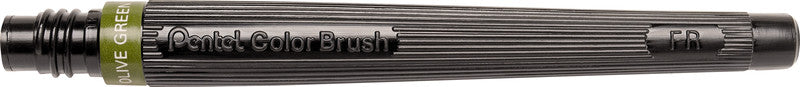 Pentel Pinselstift-Nachfülleinheit – oliv, geruchsarm, wasservermalbar, 1 Stk.