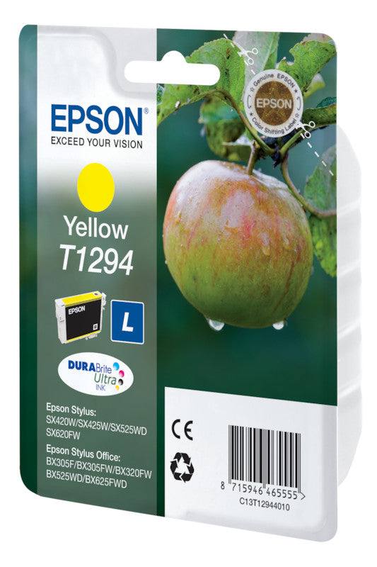 Epson Tintenpatrone T1294, Gelb, 515 Seiten