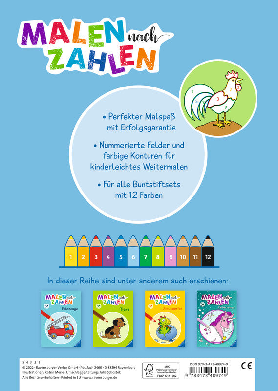 Ravensburger Malbuch, Karton, 21 × 29,5 cm, Mehrfarbig, ab 3 Jahren