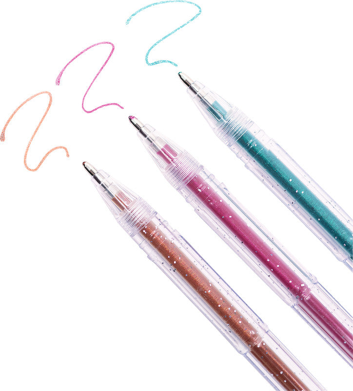 Folia Gelschreiber 30er Set – 30 Farben, 1 mm, für dunkles Papier, Kappe