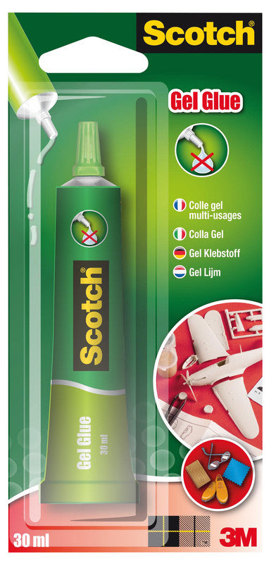 Scotch Alleskleber – permanent, transparent, tropffrei, 30 ml, für Metall, Holz, Stoff und mehr