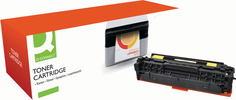 Q-Connect – Toner CF382A – gelb, 2700 Seiten – für Color-Laserdrucker/Multifunktionsgeräte