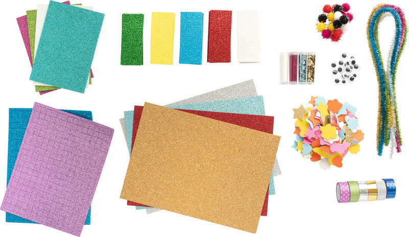 Folia Bastelset Glitter – über 900-teilig – 220 × 50 × 320 mm