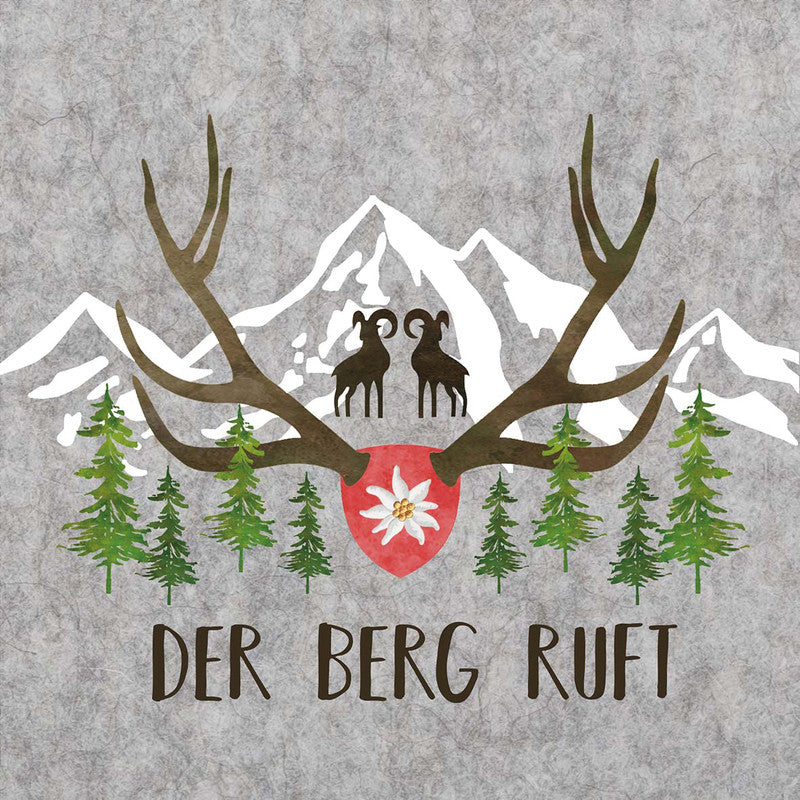 Ppd Servietten Der Berg ruft – 33 × 33 cm – 3-lagig, Tissue – 20 Stk., FSC