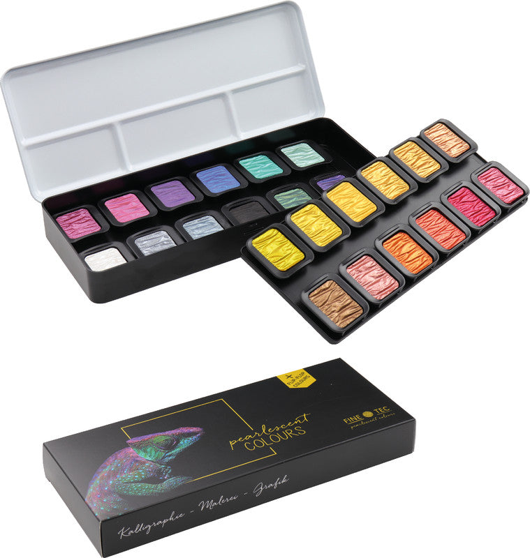 Finetec Deckfarbkasten – 24 Farben, sortiert