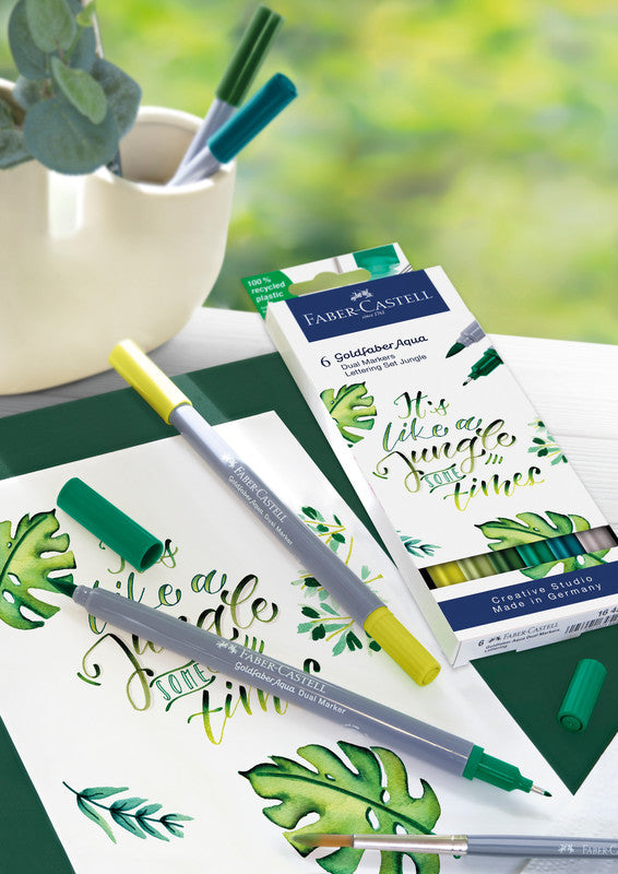 Faber-Castell Goldfaber Aqua Filzstifte, auswaschbar, 6 Farben