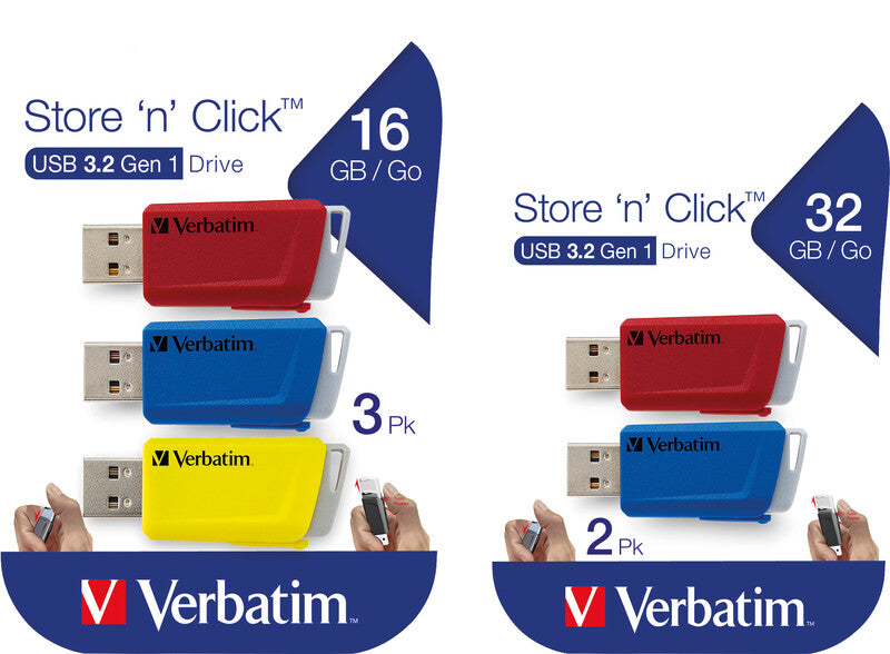 Verbatim USB-Stick – 32 GB, USB 3.2, wiederbeschreibbar