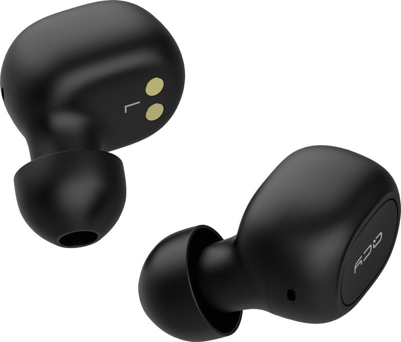QCY T1C – True Wireless In-Ear Kopfhörer – Bluetooth 5.0, mit Mikrofon – Schwarz, bis 4 h