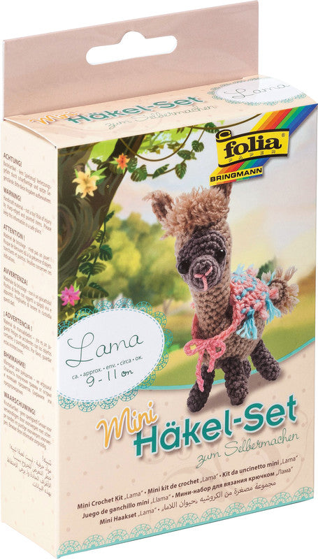 Folia Bastelset Häkeln Lama – ab 8 Jahren – 90–110 mm