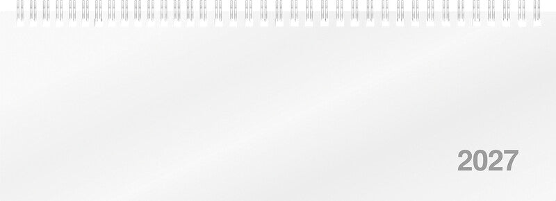 Simplex AC-Terminer Wochenplaner – 1 Woche/2 Seiten, Spiralbindung, 30,7 × 10,5 cm, Jan–Dez, 2026, Weiss