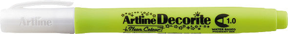 Artline Pigment-Marker Decorite – Rundspitze 1 mm – Neongelb – lichtbeständig