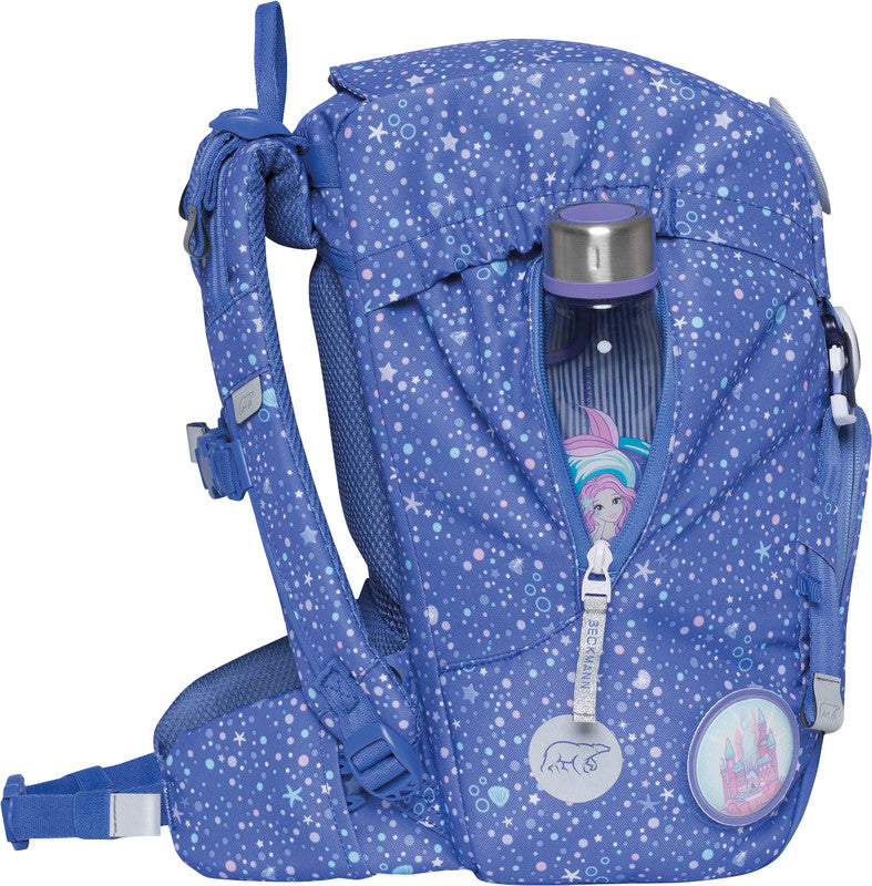 Beckmann Classic Schulrucksack 1st – Aquagirl – mit Leuchteffekt – 22 l, 24,0×37,0×25,0 cm