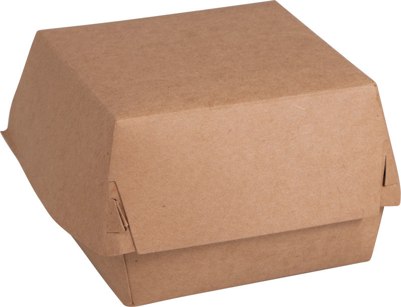 Noname Take-away-Box Kraftpapier, Hamburger-Schachtel – 115 × 70 × 110 mm, Braun, 50 Stück