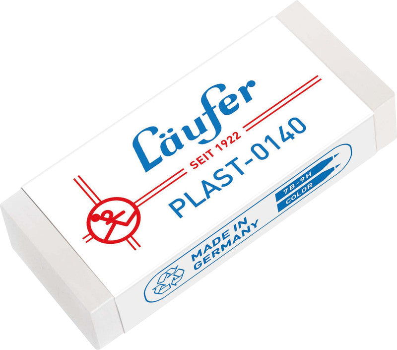 Läufer Radierer – für Bleistifte und Farbstifte – 46 × 9 × 20 mm – Kunststoff – transparent