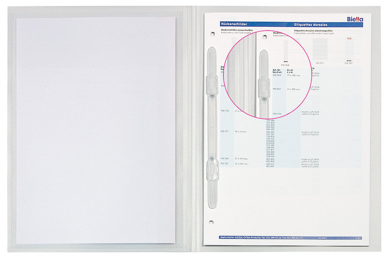 Biella Schnellhefter Pro-File #2 – A4, PP, transparent, Sichttasche, 1 Stk.