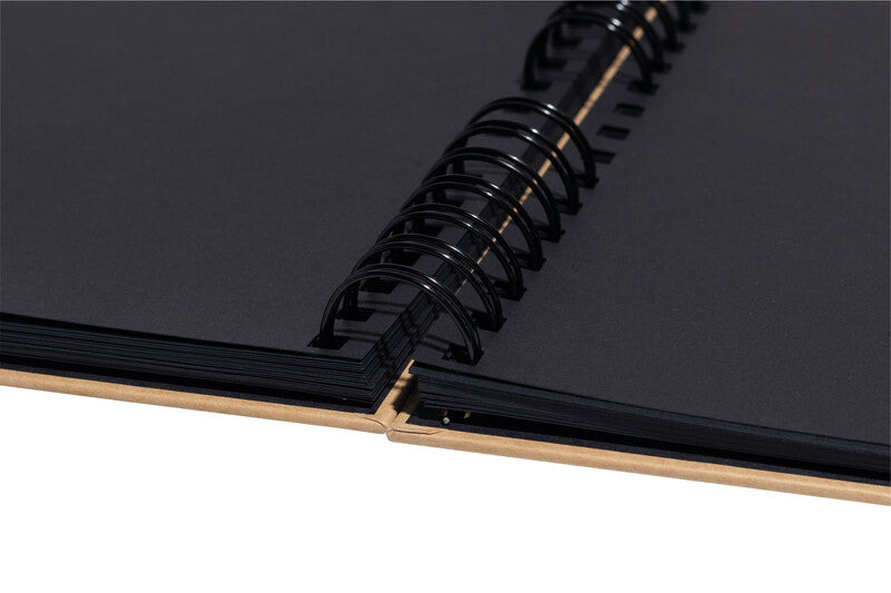 Exacompta Fotoalbum Wiro Graphik – für 320 × 220 mm, kraft, mit Spiralbindung, Karton